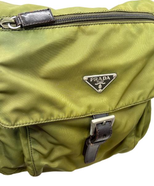PRADA（プラダ）PRADA (プラダ) ナイロンショルダーバッグ グリーンの古着・服飾アイテム