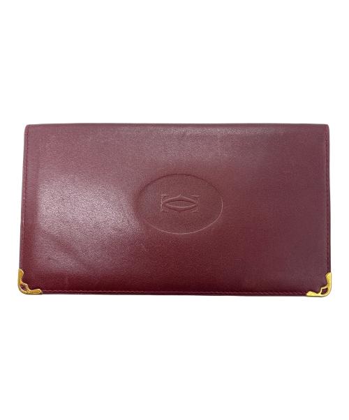 Cartier（カルティエ）Cartier (カルティエ) 札入れ ボルドーの古着・服飾アイテム