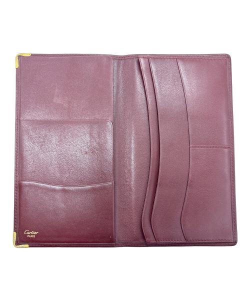 Cartier（カルティエ）Cartier (カルティエ) 札入れ ボルドーの古着・服飾アイテム