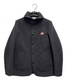 DANTON（ダントン）の古着「丸襟ウールモッサジャケット」｜グレー