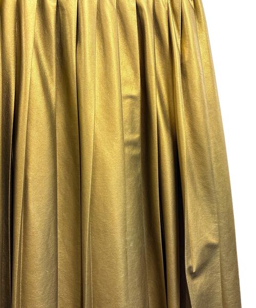 UN3D.（アンスリード）UN3D. (アンスリード) プリーツスカート ベージュ サイズ:36の古着・服飾アイテム