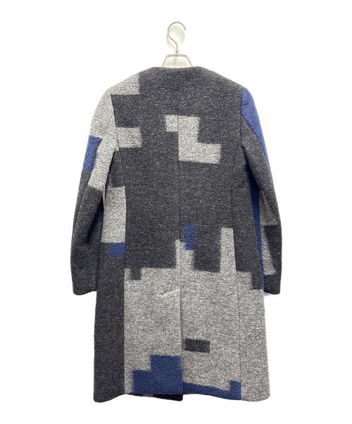 3.1 phillip lim（スリーワンフィリップリム）3.1 phillip lim (スリーワンフィリップリム) ウールコート ネイビー×グレー サイズ:6の古着・服飾アイテム