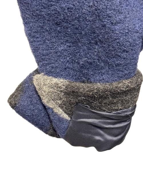 3.1 phillip lim（スリーワンフィリップリム）3.1 phillip lim (スリーワンフィリップリム) ウールコート ネイビー×グレー サイズ:6の古着・服飾アイテム