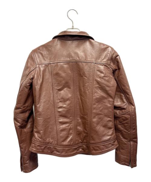 HORN WORKS（ホーンワークス）HORN WORKS (ホーンワークス) ライダースジャケット ブラウン サイズ:2の古着・服飾アイテム