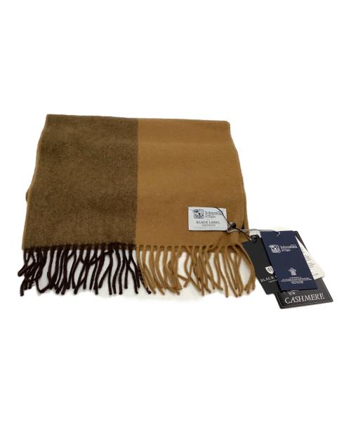 JOHNSTONS OF ELGIN（ジョンストンズオブエルガン）JOHNSTONS OF ELGIN (ジョンストンズオブエルガン) BLACK LABEL CRESTBRIDGE (ブラックレーベル クレストブリッジ) マフラー ブラウン 未使用品の古着・服飾アイテム