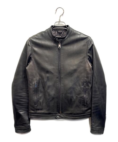 TAGLIATORE（タリアトーレ）TAGLIATORE (タリアトーレ) レザーライダースジャケット ブラック サイズ:不明の古着・服飾アイテム