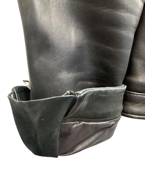 TAGLIATORE（タリアトーレ）TAGLIATORE (タリアトーレ) レザーライダースジャケット ブラック サイズ:不明の古着・服飾アイテム