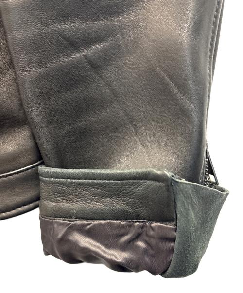 TAGLIATORE（タリアトーレ）TAGLIATORE (タリアトーレ) レザーライダースジャケット ブラック サイズ:不明の古着・服飾アイテム