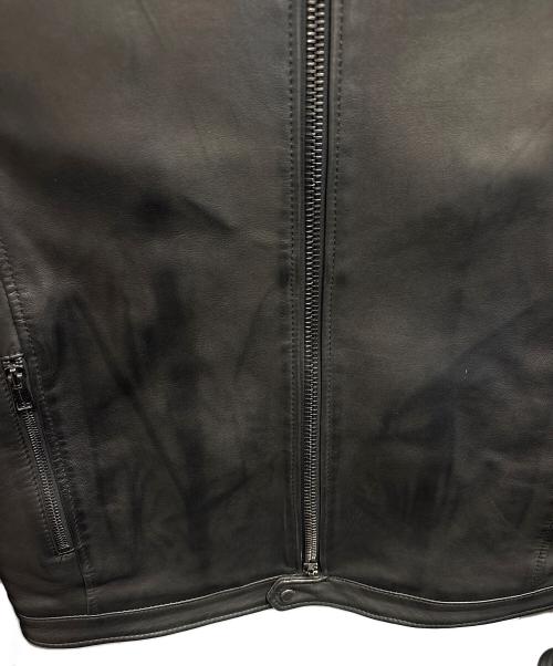 TAGLIATORE（タリアトーレ）TAGLIATORE (タリアトーレ) レザーライダースジャケット ブラック サイズ:不明の古着・服飾アイテム