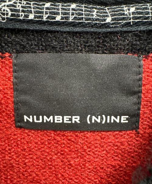 NUMBER (N)INE（ナンバーナイン）NUMBER (N)INE (ナンバーナイン) 厚手ニット / STRIPED MOHAIR KNIT PULLOVER レッド サイズ:2の古着・服飾アイテム