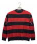 NUMBER (N)INE（ナンバーナイン）の古着「厚手ニット / STRIPED MOHAIR KNIT PULLOVER」｜レッド