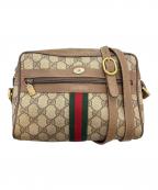 GUCCIグッチ）の古着「GGスプリームシェリーライン ショルダーバッグ」｜ブラウン