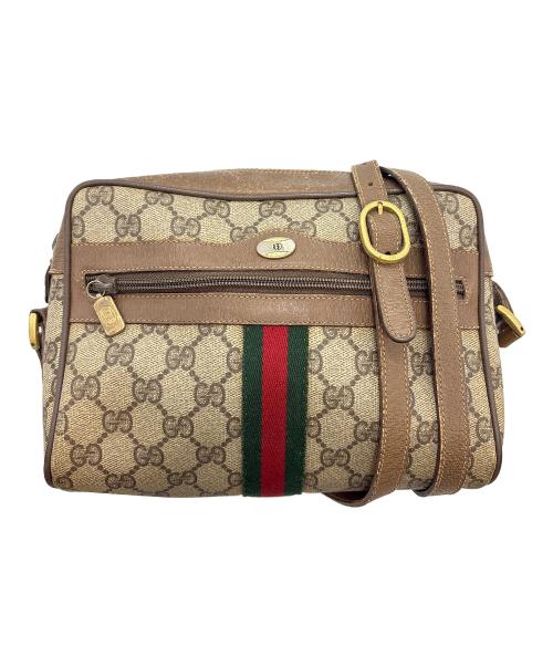 GUCCI（グッチ）GUCCI (グッチ) GGスプリームシェリーライン ショルダーバッグ ブラウンの古着・服飾アイテム