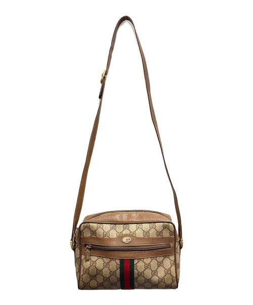 GUCCI（グッチ）GUCCI (グッチ) GGスプリームシェリーライン ショルダーバッグ ブラウンの古着・服飾アイテム
