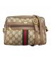GUCCI（グッチ）の古着「GGスプリームシェリーライン ショルダーバッグ」｜ブラウン