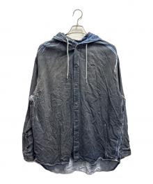 DIESEL（ディーゼル）の古着「D-DEWNY-HOOD-S1」｜グレー×インディゴ