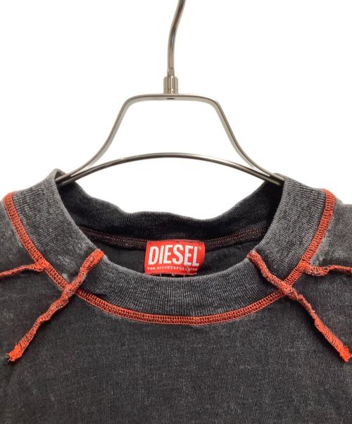 DIESEL（ディーゼル）DIESEL (ディーゼル) 長袖カットソー グレー サイズ:Mの古着・服飾アイテム