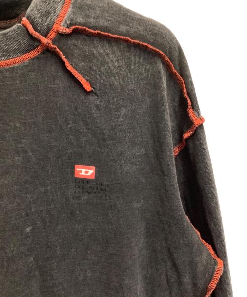 DIESEL（ディーゼル）DIESEL (ディーゼル) 長袖カットソー グレー サイズ:Mの古着・服飾アイテム