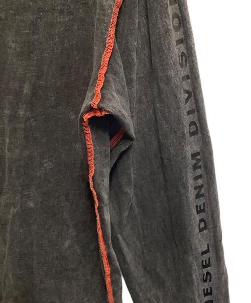 DIESEL（ディーゼル）DIESEL (ディーゼル) 長袖カットソー グレー サイズ:Mの古着・服飾アイテム
