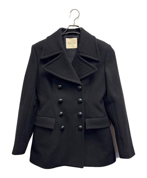 TOD'S（トッズ）TOD'S (トッズ) ウールコート ブラック サイズ:42の古着・服飾アイテム