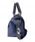 LONGCHAMP (ロンシャン) Sトップハンドルバッグ / ルプリアージュ ブラック×ネイビー：12000円