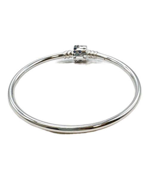 PANDORA（パンドラ）PANDORA (パンドラ) バングル / スターリングシルバー シルバー×ブルーの古着・服飾アイテム