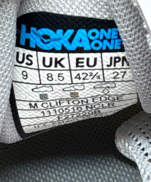 HOKAONEONE（ホカオネオネ）HOKAONEONE (ホカオネオネ) スニーカー / CLIFTON EDGE ホワイト サイズ:US 9の古着・服飾アイテム