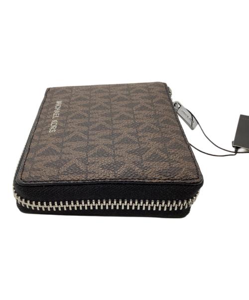 MICHAEL KORS（マイケル・コース）MICHAEL KORS (マイケル・コース) 2つ折り財布 ブラウン×ブラック 未使用品の古着・服飾アイテム