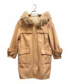GRACE CONTINENTAL（グレースコンチネンタル）の古着「フーデッドコート」｜ベージュ