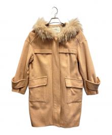 GRACE CONTINENTAL（（グレースコンチネンタル）の古着「フーデッドコート」｜ベージュ