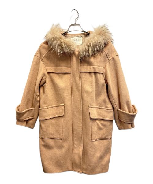 GRACE CONTINENTAL（（グレースコンチネンタル）GRACE CONTINENTAL (（グレースコンチネンタル) フーデッドコート ベージュ サイズ:36の古着・服飾アイテム