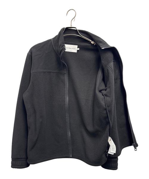 Calvin Klein Jeans（カルバンクラインジーンズ）Calvin Klein Jeans (カルバンクラインジーンズ) フリースジャケット ブラック サイズ:Mの古着・服飾アイテム