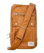 PORTERポーター）の古着「スリングショルダーバック」｜キャメル