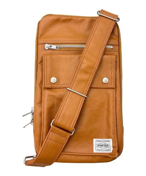 PORTER（ポーター）PORTER (ポーター) スリングショルダーバック キャメルの古着・服飾アイテム