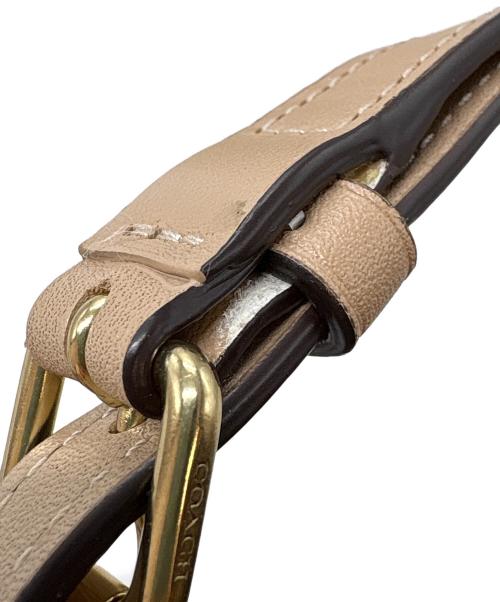 COACH（コーチ）COACH (コーチ) ショルダーバッグ / モリー トート 25 シグネチャー ジャカード ウィズ ストライプ ベージュの古着・服飾アイテム