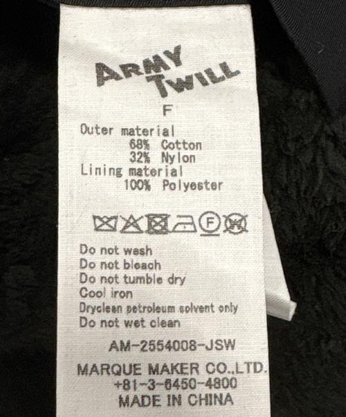 ARMY TWILL（アーミーツイル）ARMY TWILL (アーミーツイル) リバーシブルジャケット / Cotton Nylon Reversible ブラック サイズ:FREEの古着・服飾アイテム