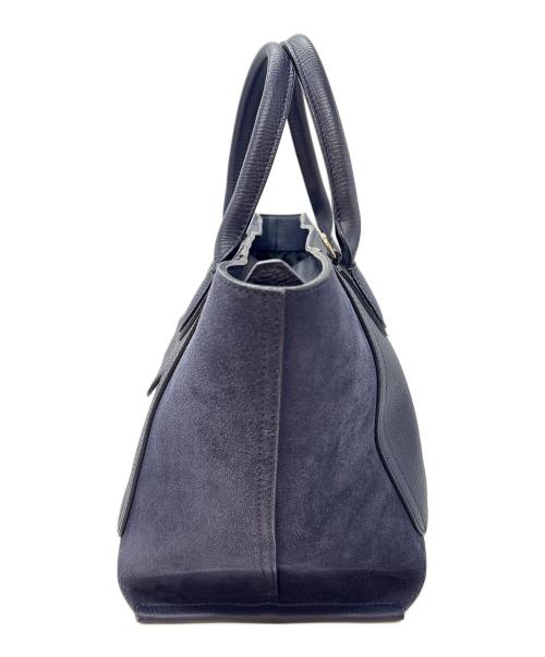 LONGCHAMP（ロンシャン）LONGCHAMP (ロンシャン) ハンドバッグ ネイビーの古着・服飾アイテム