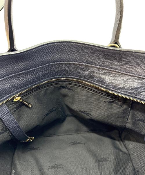 LONGCHAMP（ロンシャン）LONGCHAMP (ロンシャン) ハンドバッグ ネイビーの古着・服飾アイテム
