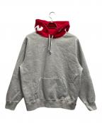 SUPREMEシュプリーム）の古着「プルオーバーパーカー」｜レッド×グレー