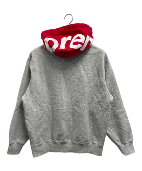 SUPREME（シュプリーム）SUPREME (シュプリーム) プルオーバーパーカー レッド×グレー サイズ:Mの古着・服飾アイテム