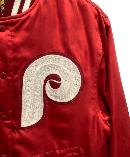 Cooperstown COLLECTION（クーパースダウンコレクション）Cooperstown COLLECTION (クーパースダウンコレクション) スタジャン レッド サイズ:Mの古着・服飾アイテム