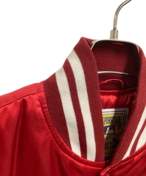 Cooperstown COLLECTION（クーパースダウンコレクション）Cooperstown COLLECTION (クーパースダウンコレクション) スタジャン レッド サイズ:Mの古着・服飾アイテム