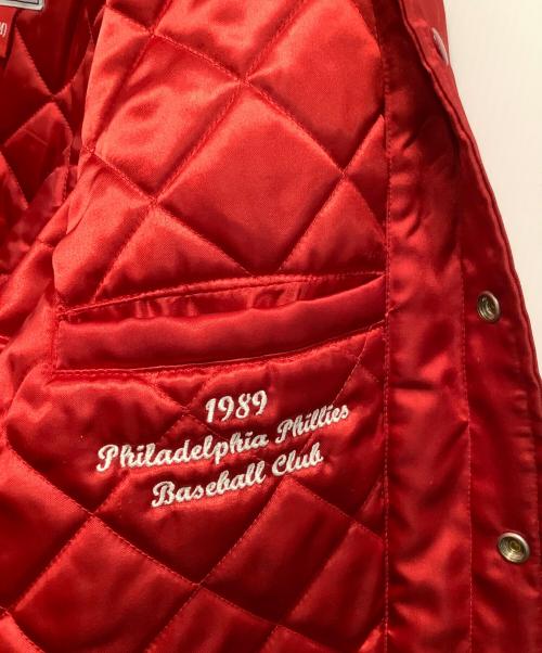 Cooperstown COLLECTION（クーパースダウンコレクション）Cooperstown COLLECTION (クーパースダウンコレクション) スタジャン レッド サイズ:Mの古着・服飾アイテム