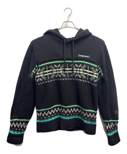 MONCLER（モンクレール）MONCLER (モンクレール) プルオーバーパーカー / MAGLIA CON FRAGMENT DESIGN/HIROSHI FUJIWARA ブラック サイズ:Lの古着・服飾アイテム