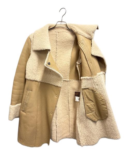 BALMAIN（バルマン）BALMAIN (バルマン) ムートンコート ベージュ サイズ:9の古着・服飾アイテム