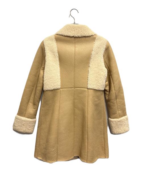 BALMAIN（バルマン）BALMAIN (バルマン) ムートンコート ベージュ サイズ:9の古着・服飾アイテム