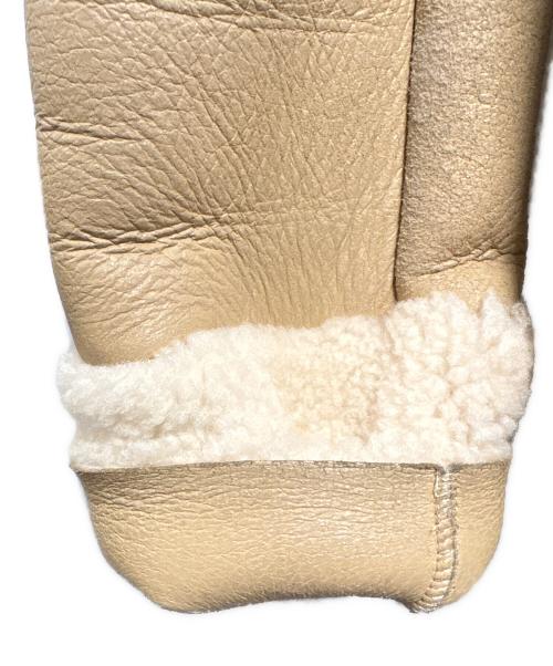 BALMAIN（バルマン）BALMAIN (バルマン) ムートンコート ベージュ サイズ:9の古着・服飾アイテム