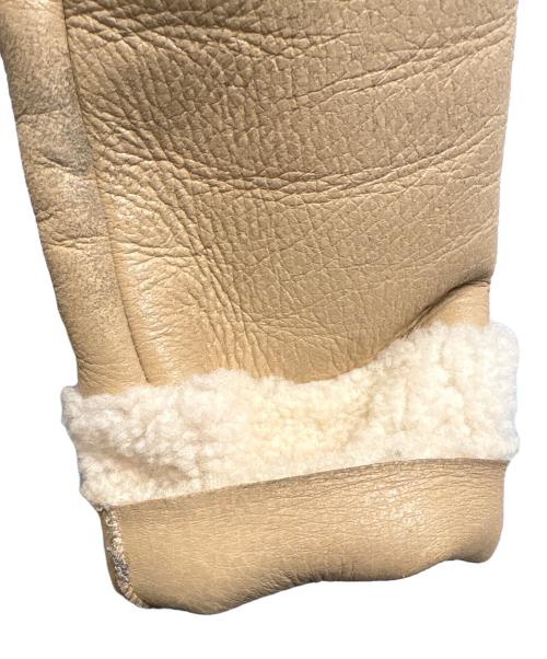 BALMAIN（バルマン）BALMAIN (バルマン) ムートンコート ベージュ サイズ:9の古着・服飾アイテム