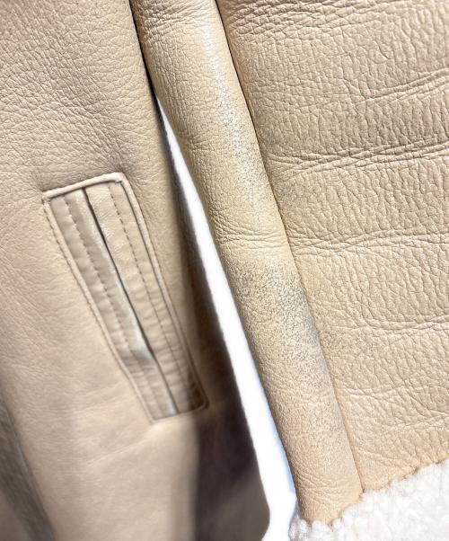 BALMAIN（バルマン）BALMAIN (バルマン) ムートンコート ベージュ サイズ:9の古着・服飾アイテム