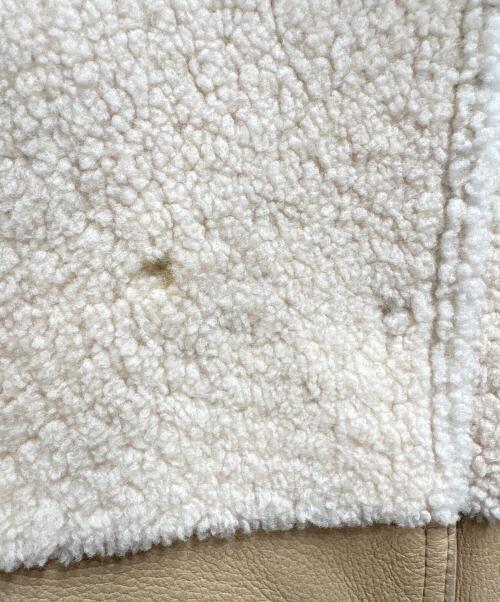 BALMAIN（バルマン）BALMAIN (バルマン) ムートンコート ベージュ サイズ:9の古着・服飾アイテム